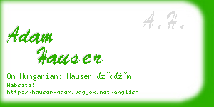 adam hauser business card